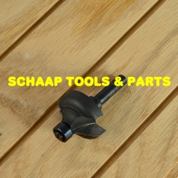 Multiprofielfrees R 6,3-6,3mm HW-hardmetaal wisselschacht 8mm met geleidelager | 24683-5-37212